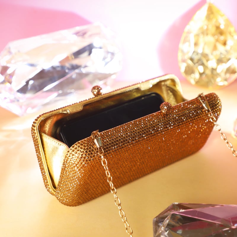 Rect Glitz 3 Gold