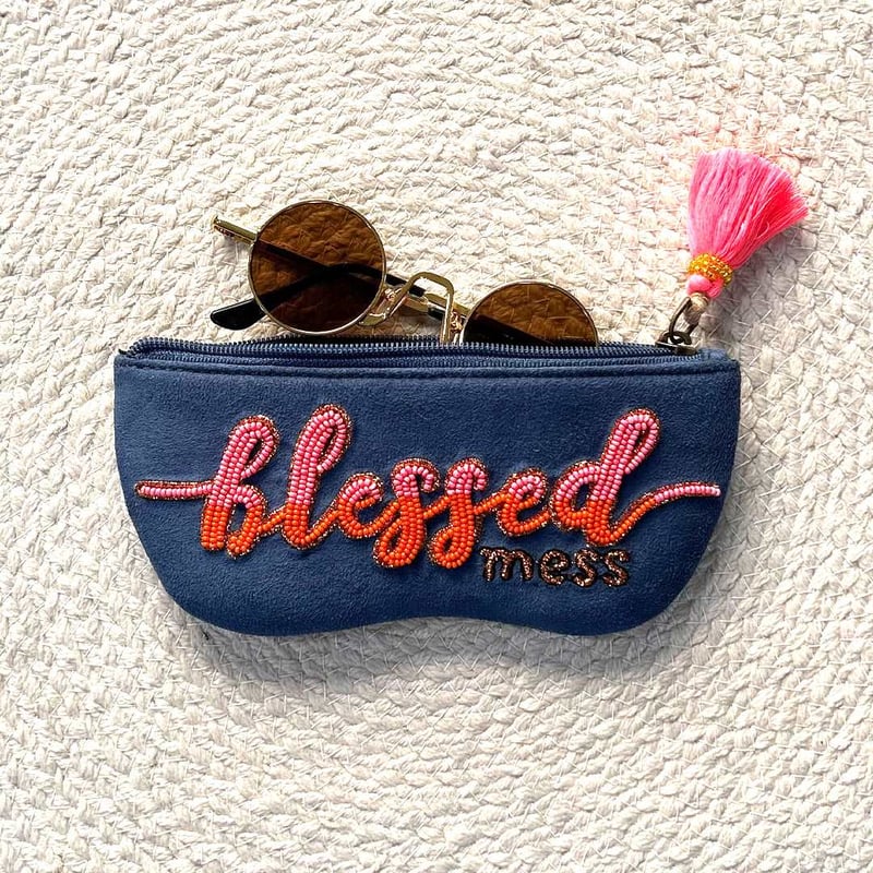 Sunglass Cover- Blessed