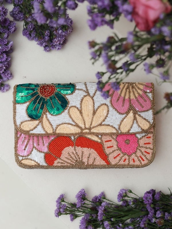 Daisy Baguette Bag with Handle