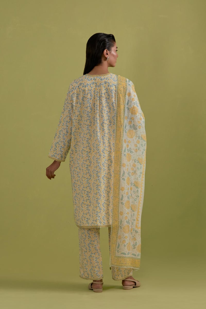 Yellow & Green Dupattas