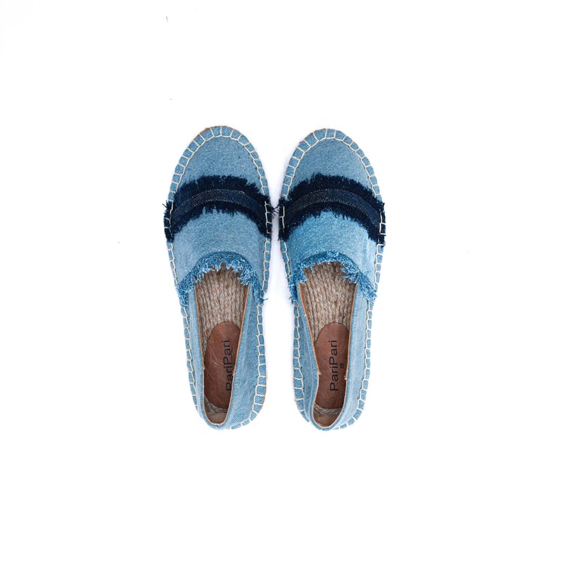 Saira Denim Closed Back Espadrilles