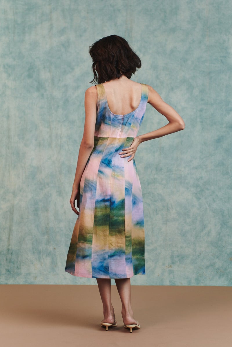 Prism Co-Linen Panelled Dress