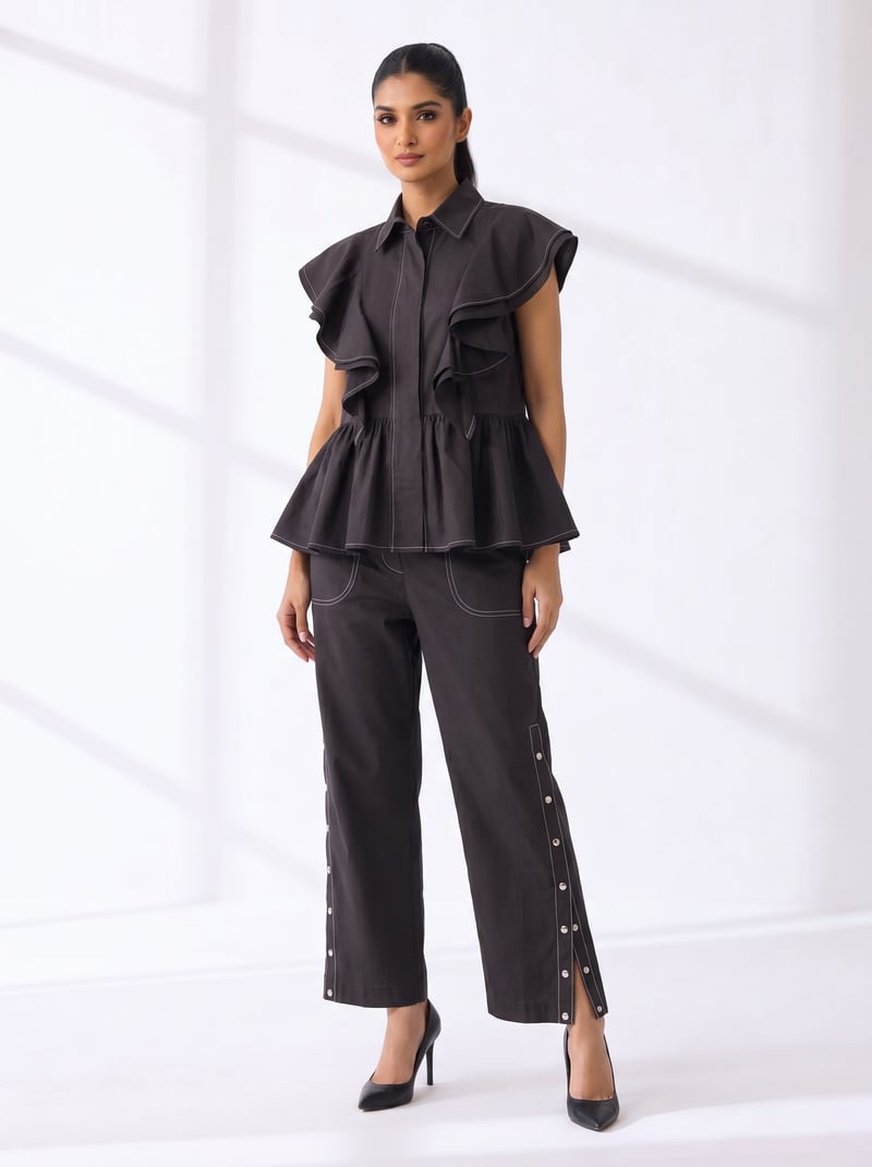 Drama Frill Top+Tich Pants — Escape By Aishwarya