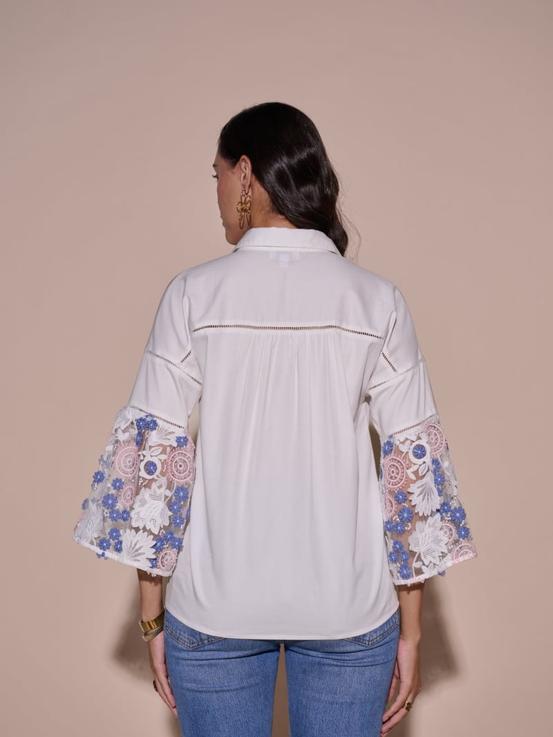 Cher 3D Embroidered Shirt