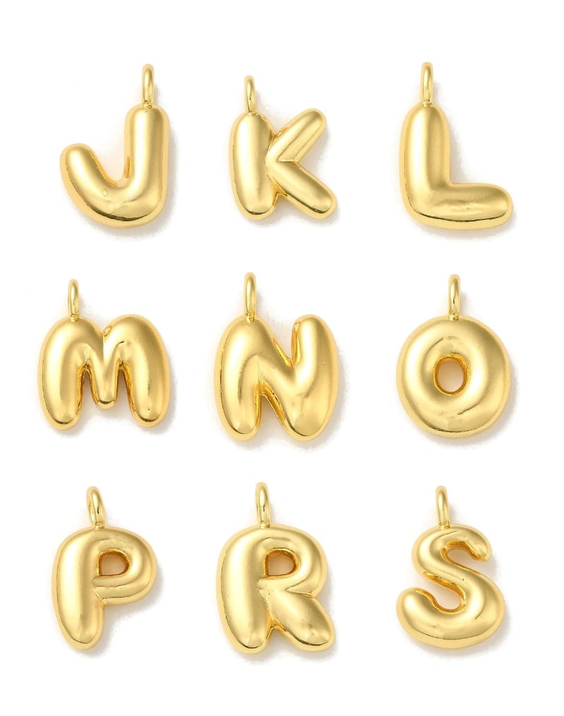 Bubble Alphabet Charms With Chain