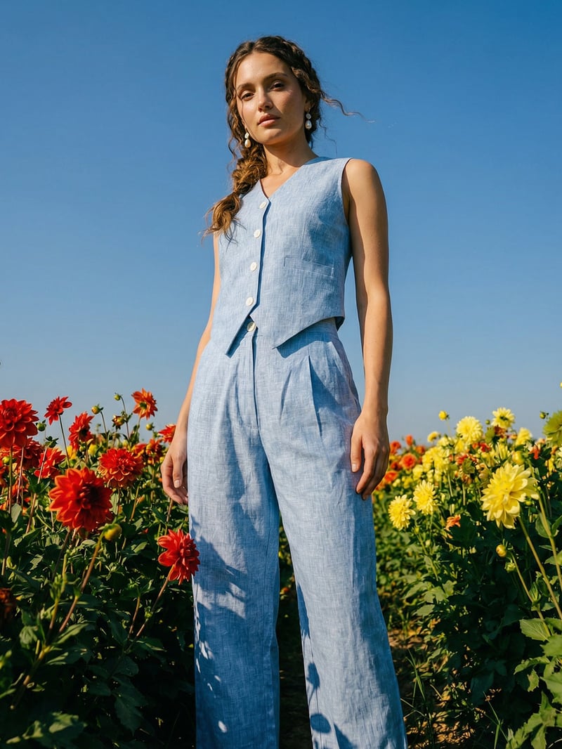 Wildberry Cotton Waistcoat