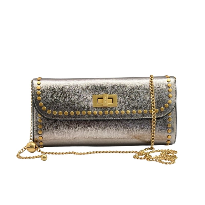 JENA Slim Studded Clutch Bag