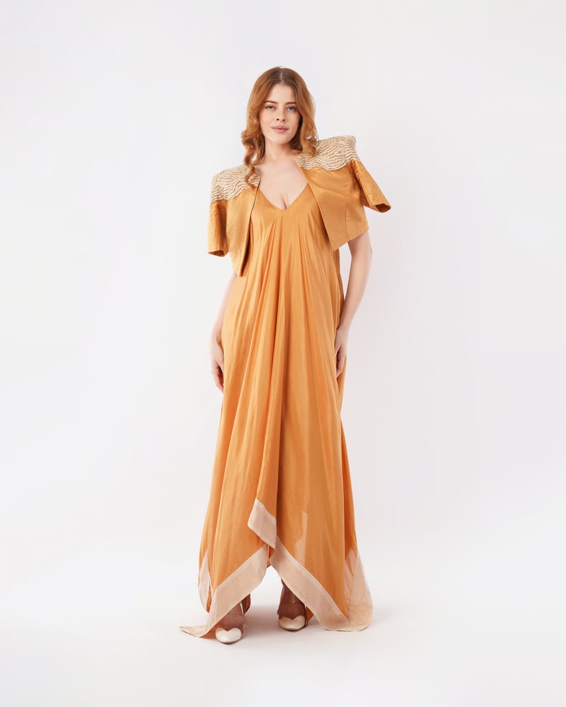 Gaia with dress