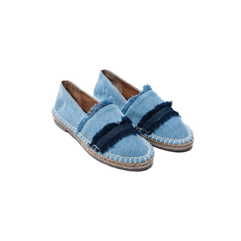 Saira Denim Closed Back Espadrilles