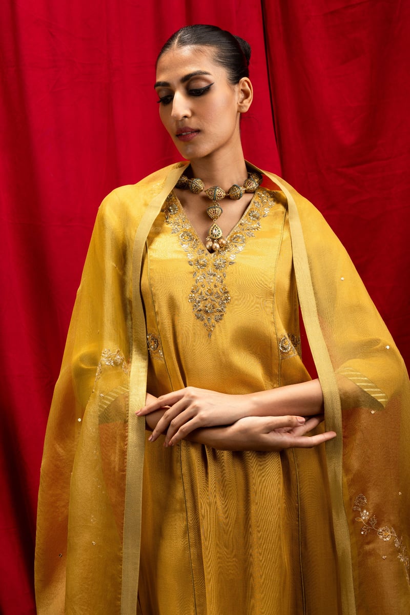 Suhani Tissue Handcrafted Kurta Set