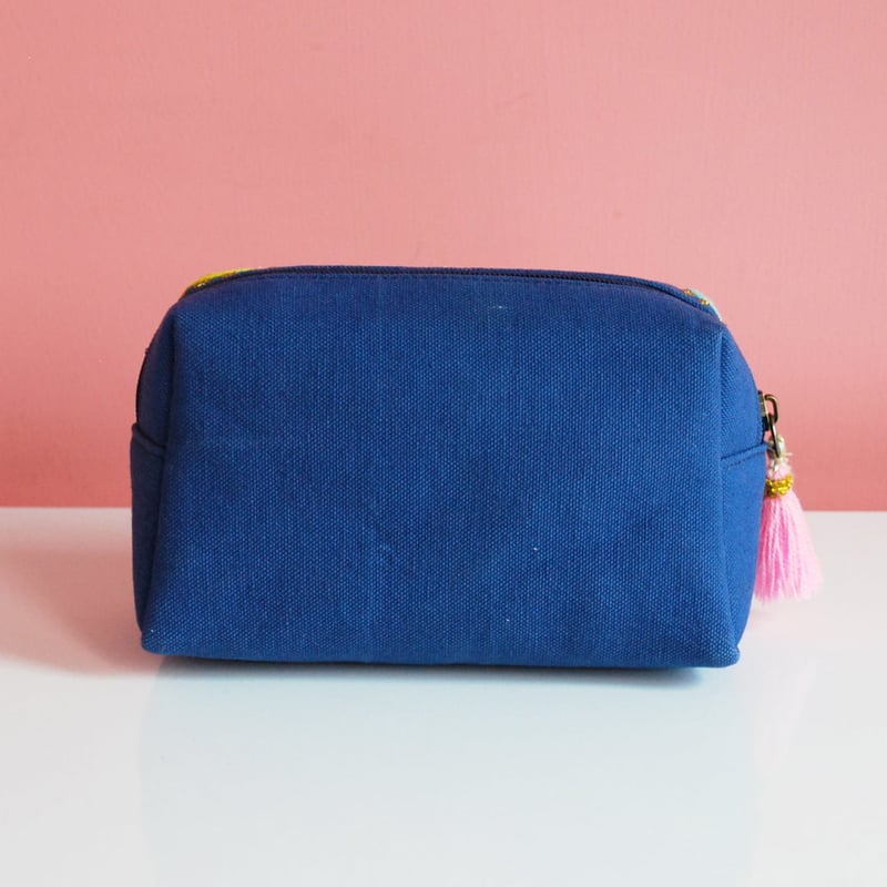 Makeup Pouch- Evil Eye Blue