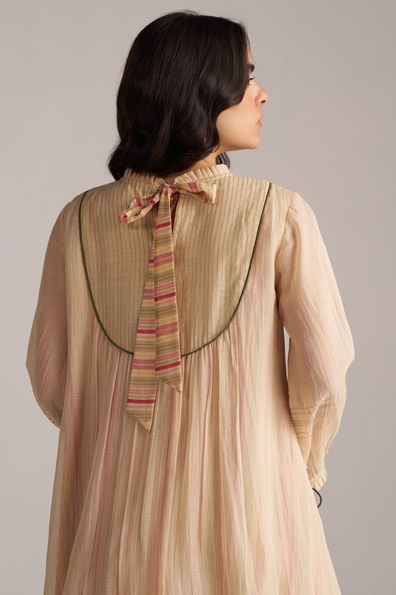 Macadamia Kota Silk Kurta and Pant Co-ord Set