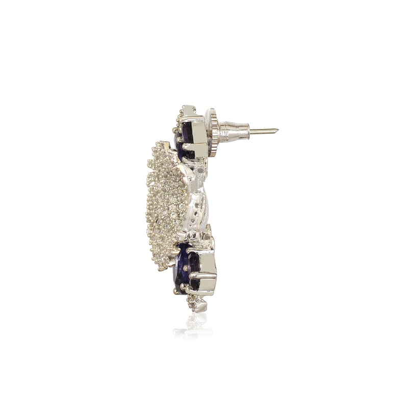 Purple Baroque Pearl Earrings