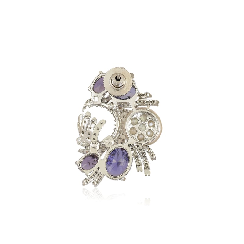 Purple Baroque Pearl Earrings