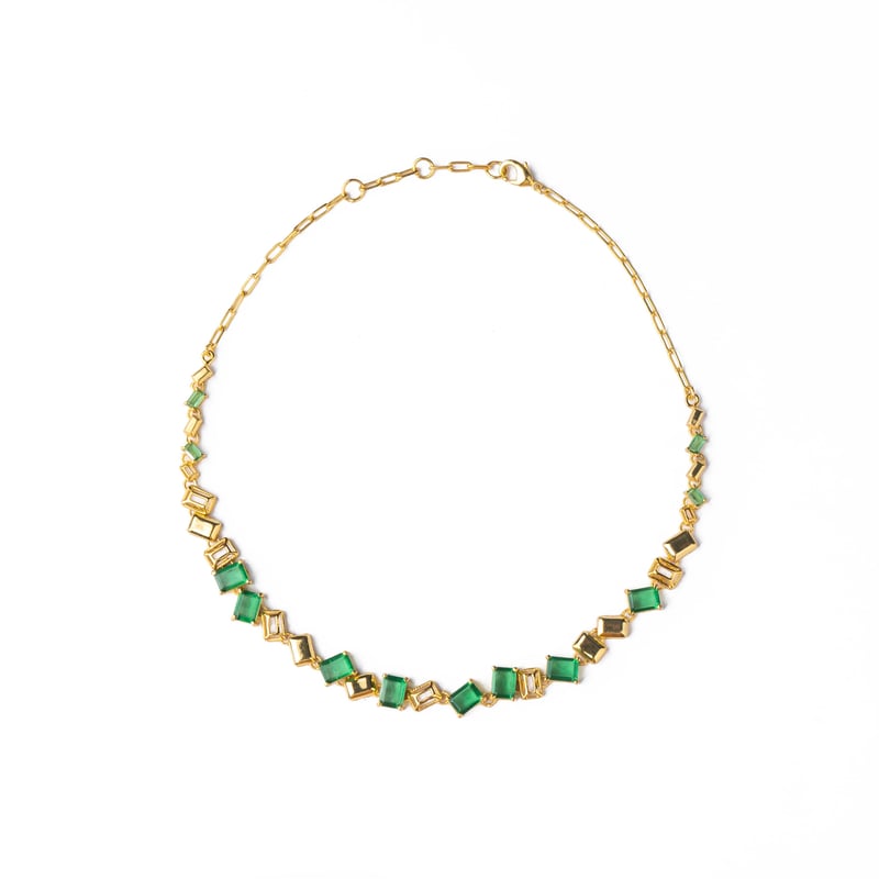 Emerald Tennis Necklace