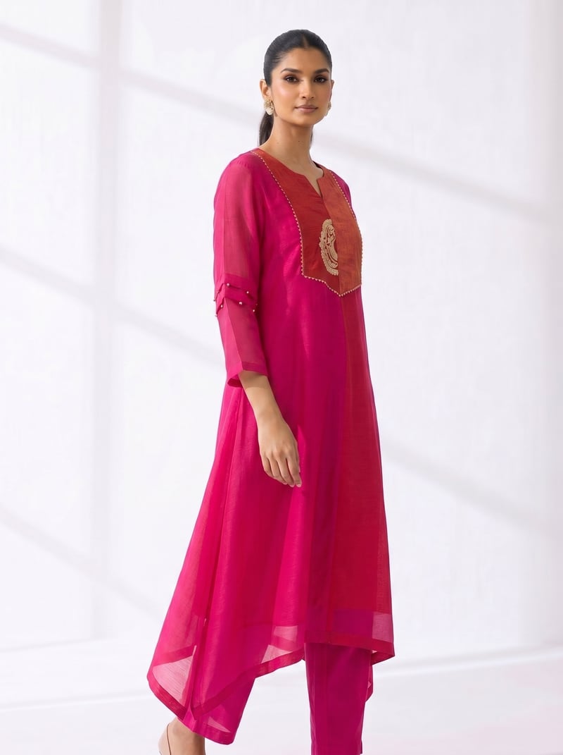 Red/Rani 2 Pc Set