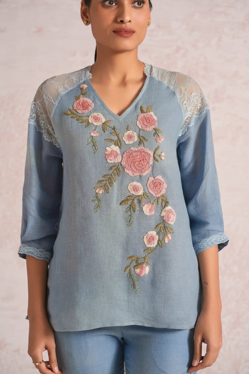 Whimsical Garden Kismat Top — Kaveri