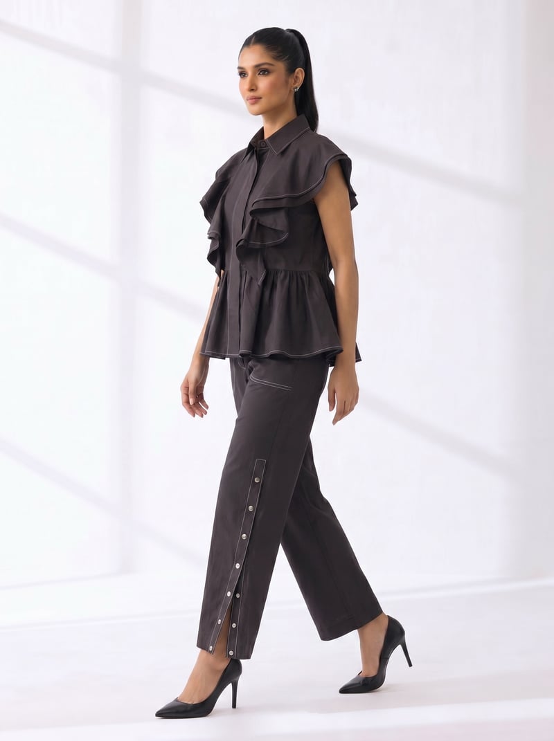 Drama Frill Top+Tich Pants