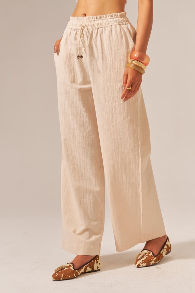 Cream Kala Cotton Button-Front Co-ord Set