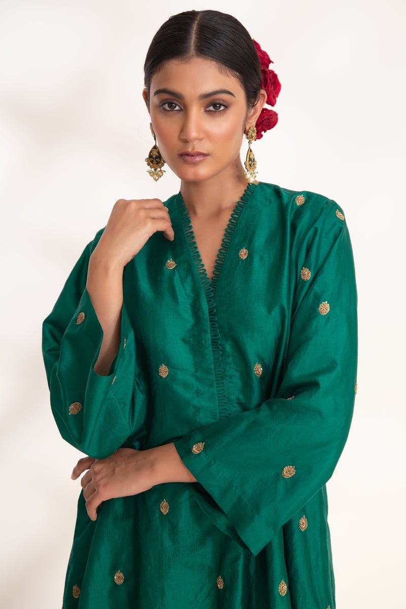 Ojal Pink Kurta Set