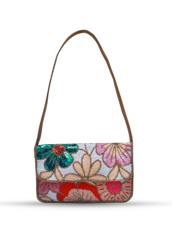 Daisy Baguette Bag with Handle