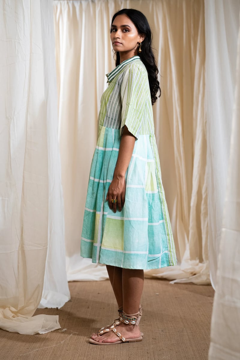Block Collared Dress