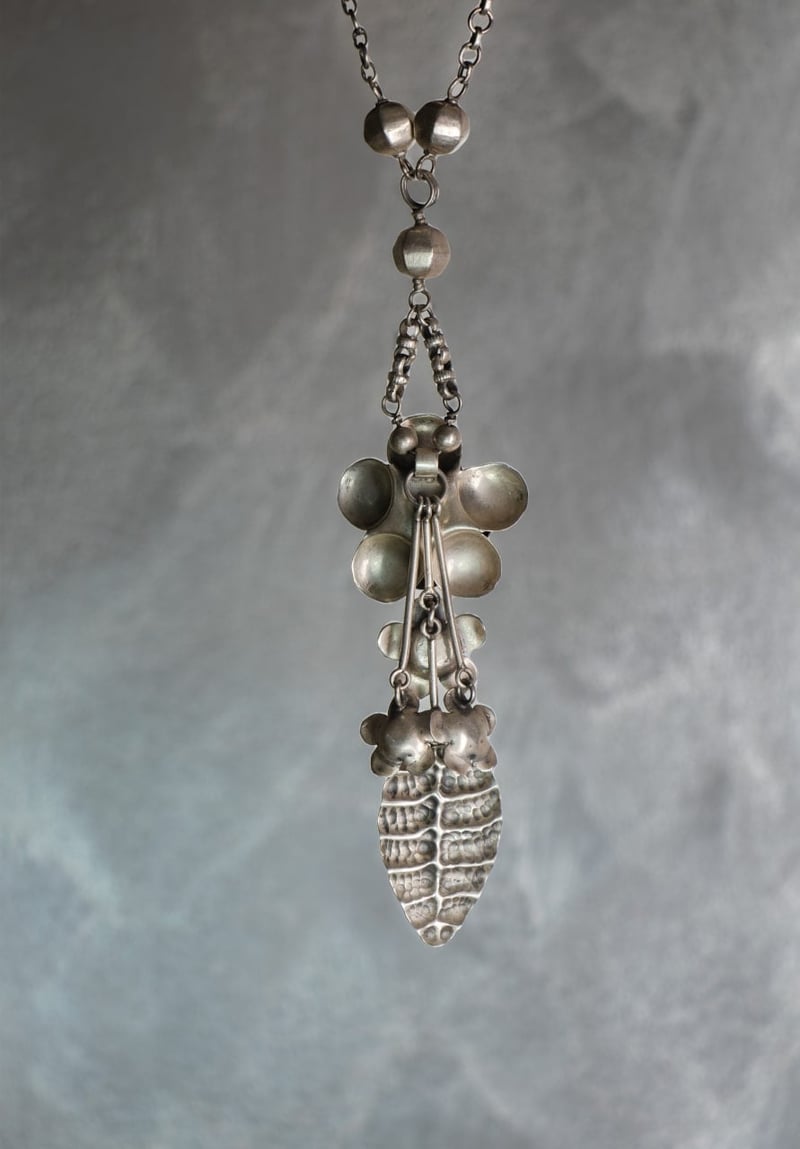 Qurbat Flower Cluster Statement Necklace