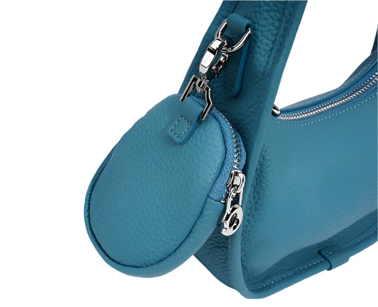 Jolie - Ladies Leather Hobo & Hanging Airpod Case