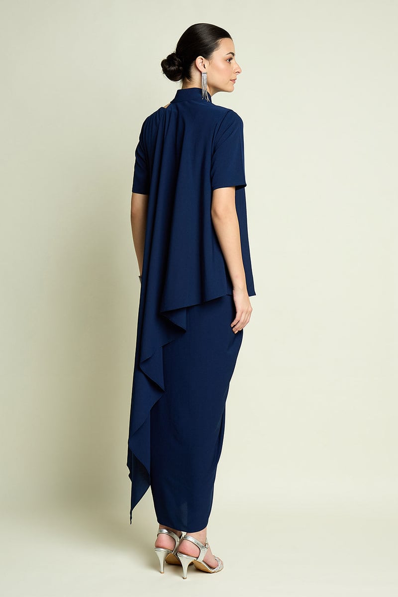 NAVY MOSS DRESS