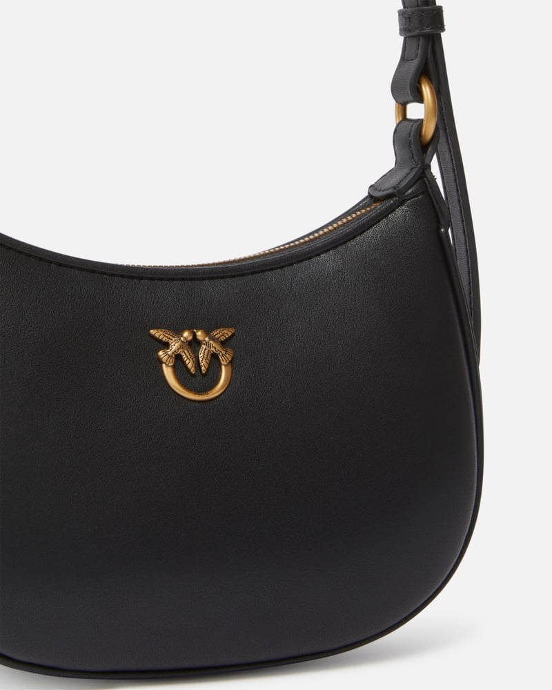 Baby Half Moon Leather Shoulder Bag