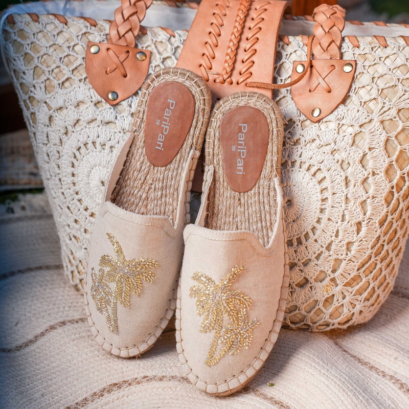 Jumeirah Linen Espadrilles Flats