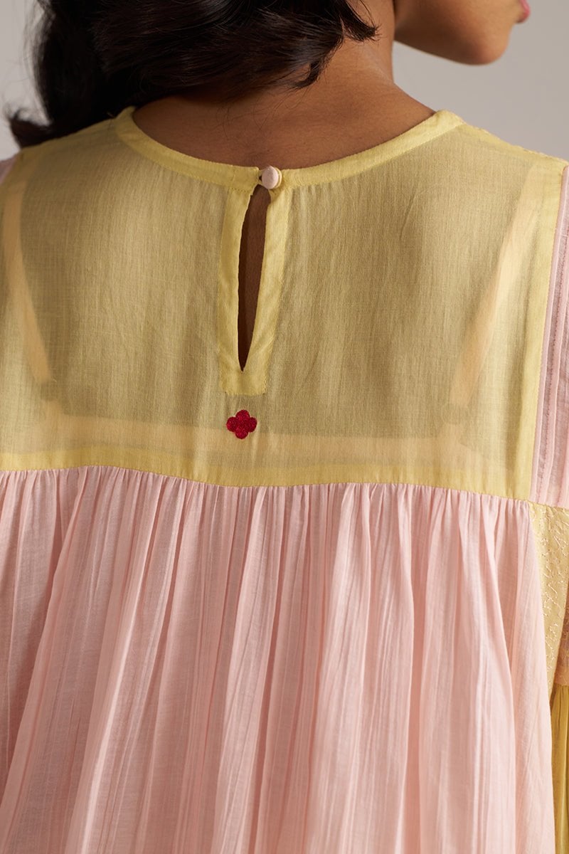 Dusty Citron and Powder Pink A-Line Co-ord Set