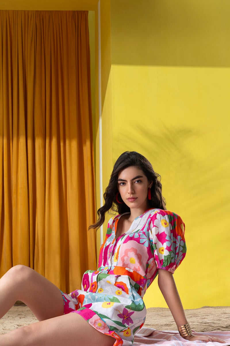 Vibrant Floral Playsuit