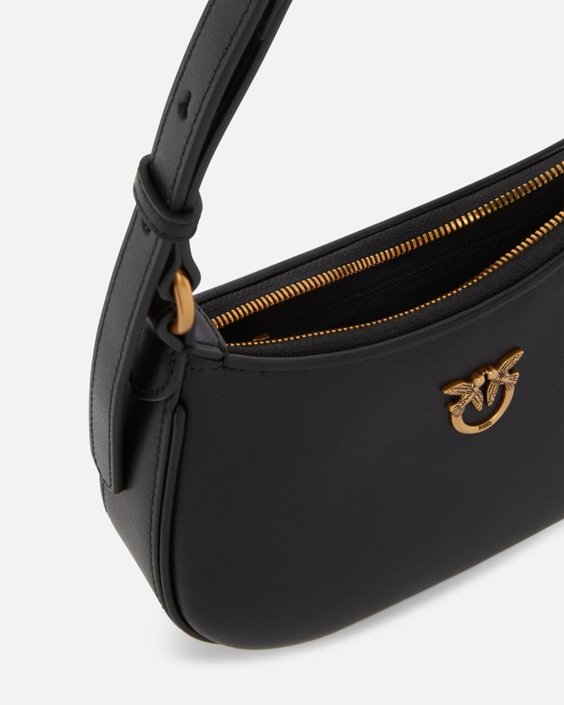 Baby Half Moon Leather Shoulder Bag