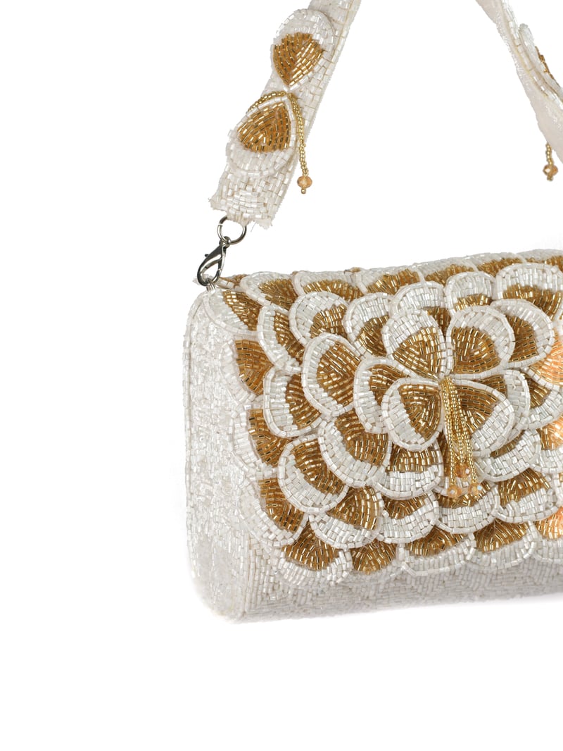 Golden Lily Flap Purse