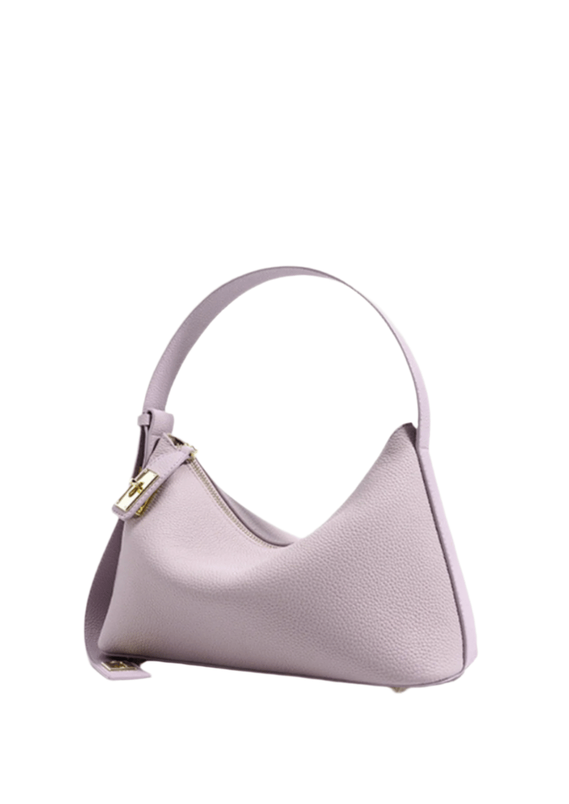 Lumi - Ladies Leather Baguette Bag Mauve