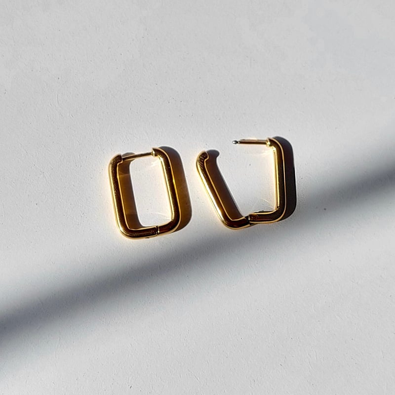 Oval Box Earrings