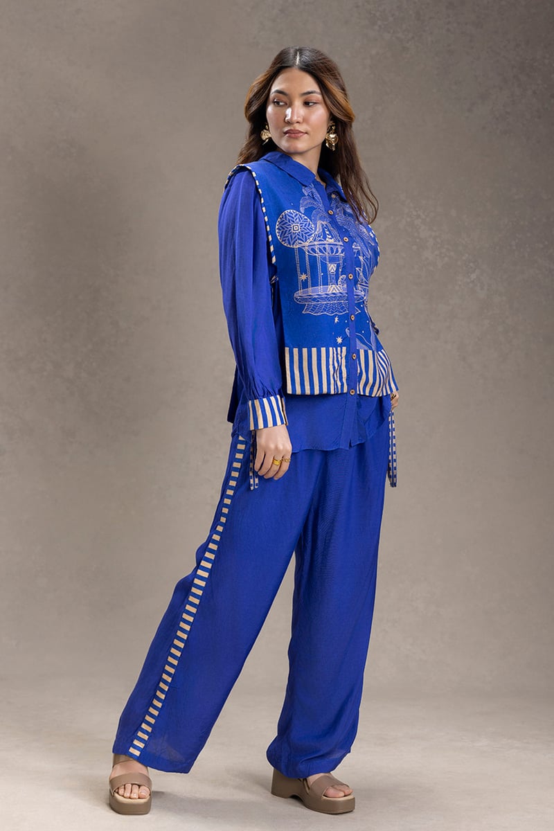 Kyomi Bib-Style Shirt With Pants