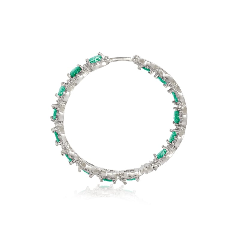 Green Round Hoops