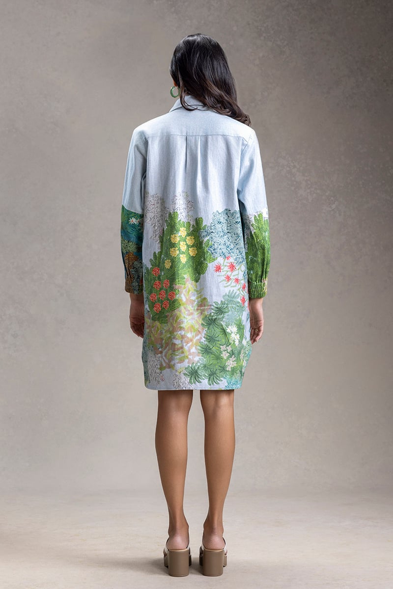 Blume Tie-Up Detailed Shirt Dress