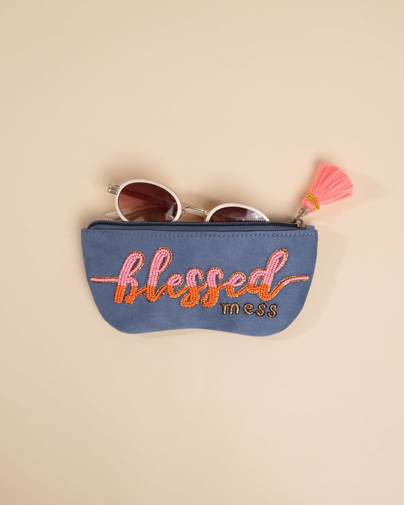 Sunglass Cover- Blessed