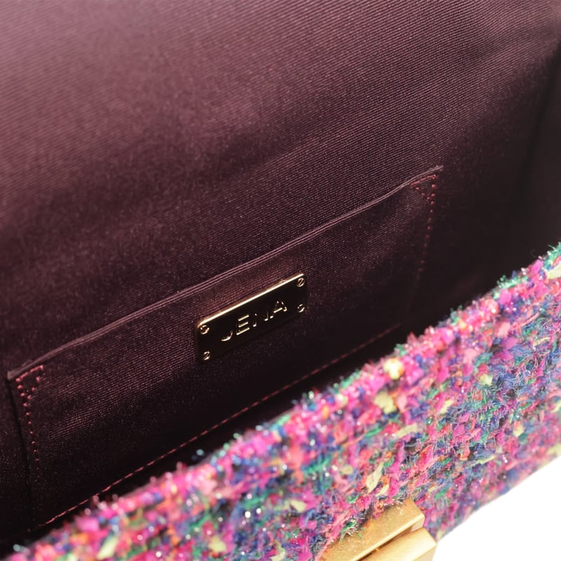 Jena Boucle Clutch Bag