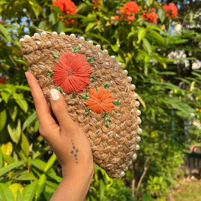 Duo Half Moon Clutch Bag