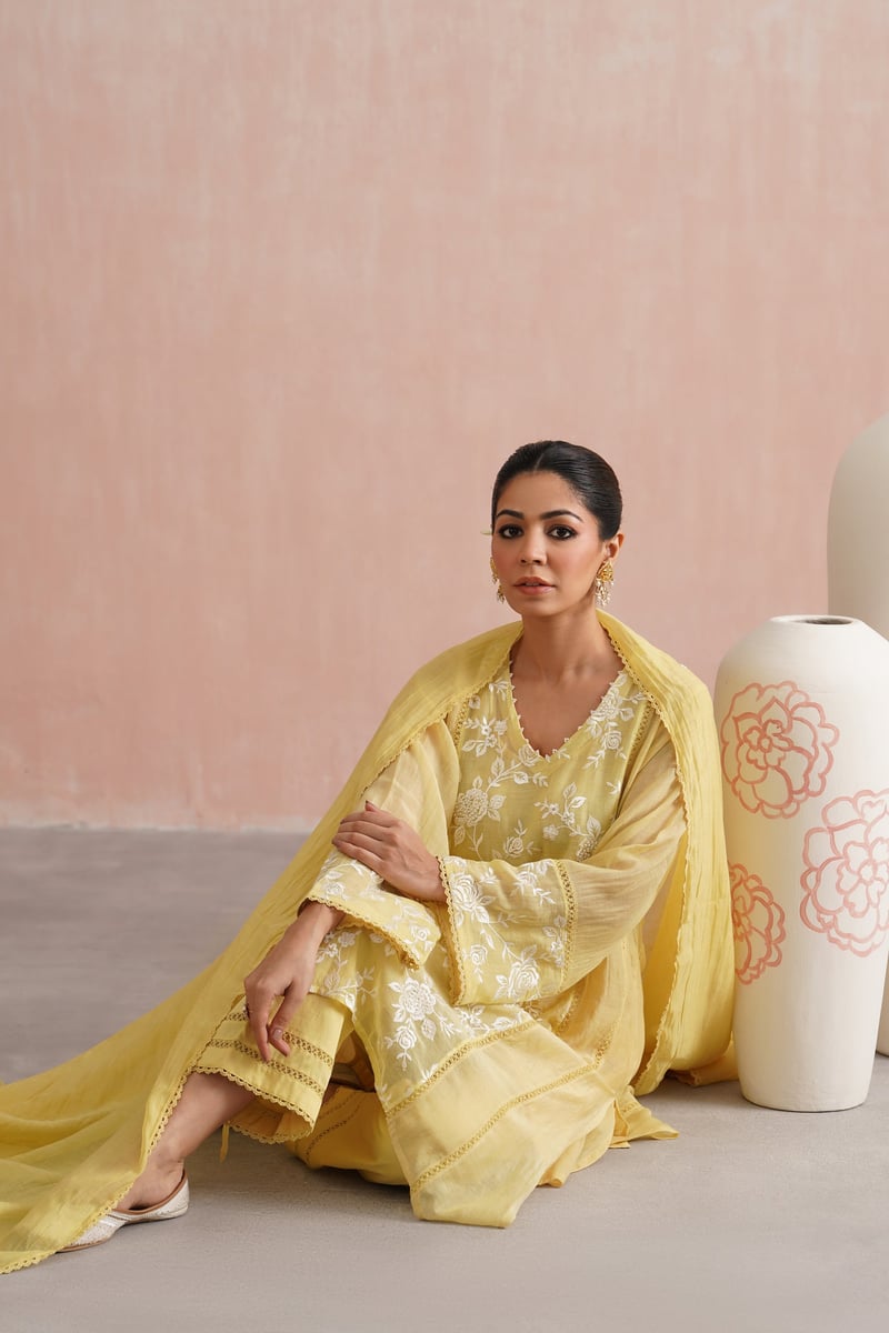 Dahlia Dupatta Set