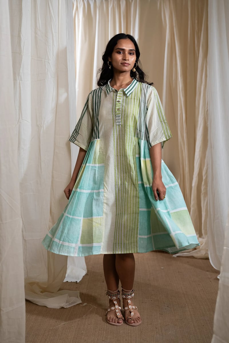 Block Collared Dress