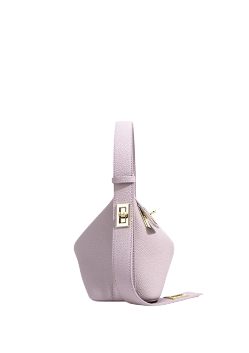 Lumi - Ladies Leather Baguette Bag Mauve
