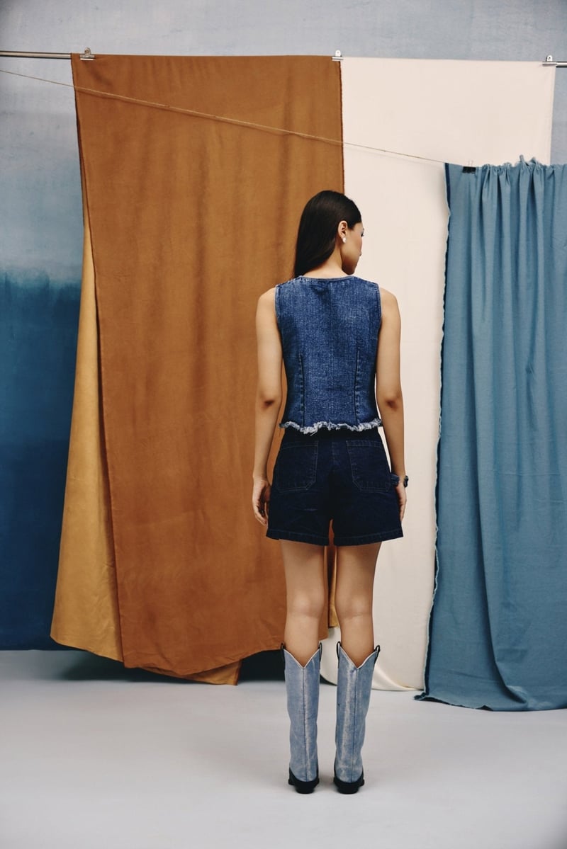 High-Rise Classic Denim Shorts