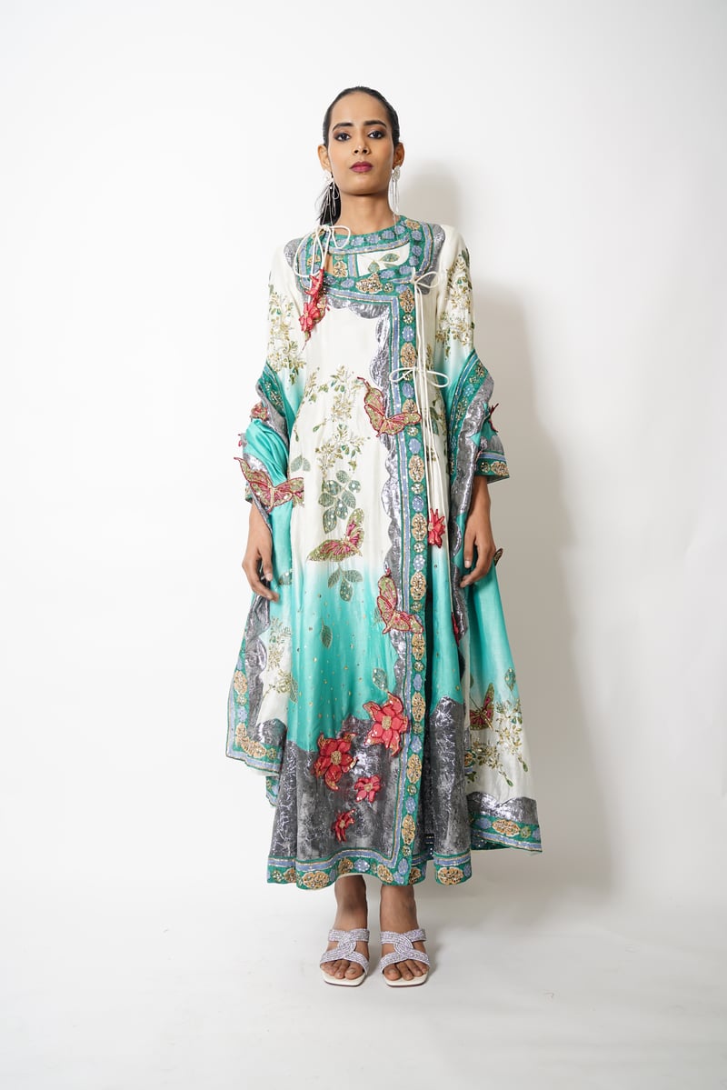 1723 -63 Saumya-Two Pc Anarkali Set — NAVYA CUSTOM