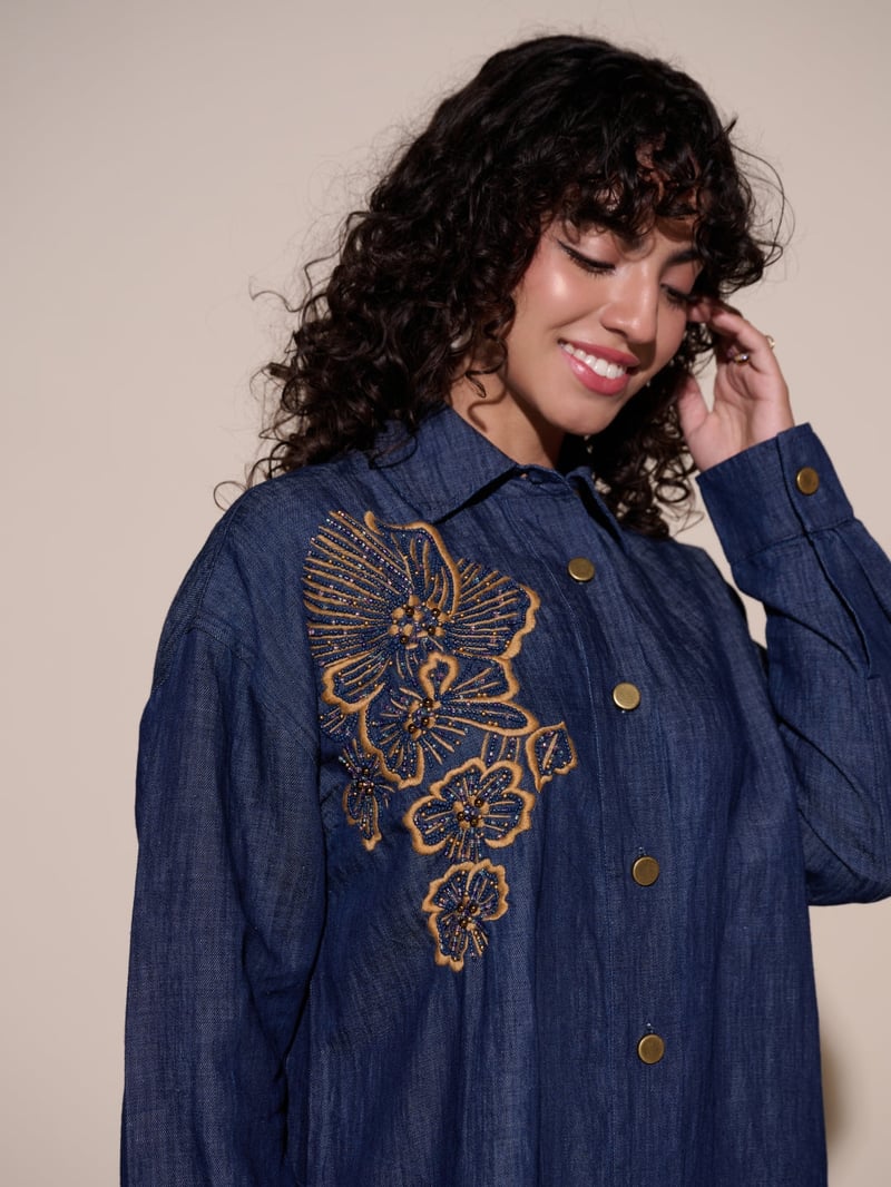 Andy Linen Blend Denim Shirt