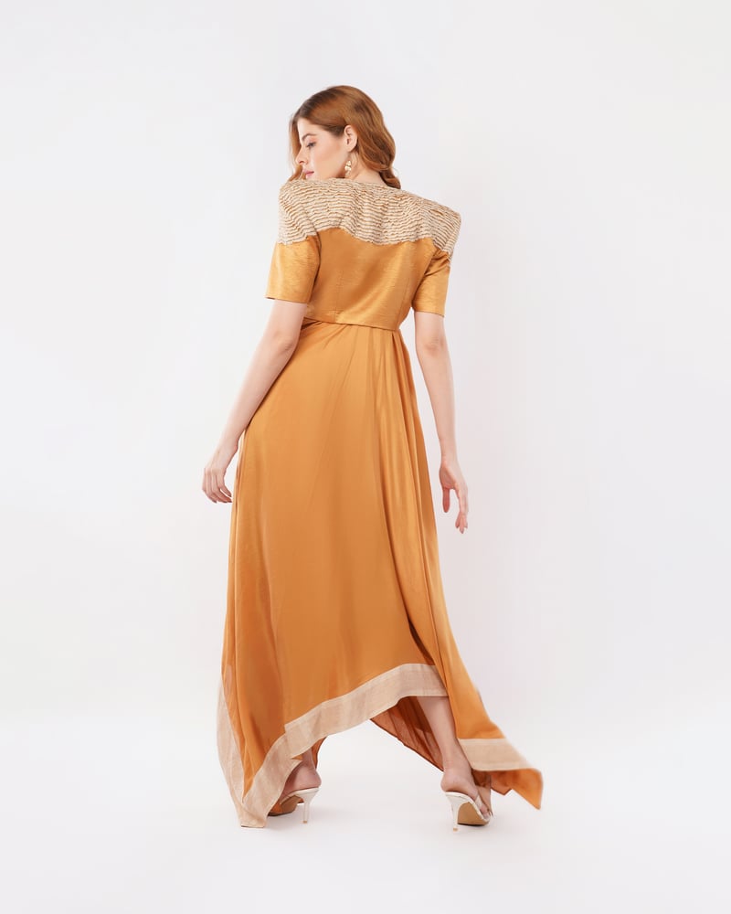 Gaia with dress